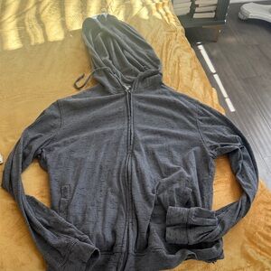 Kenneth Cole Charcoal Zip-Up Sweater